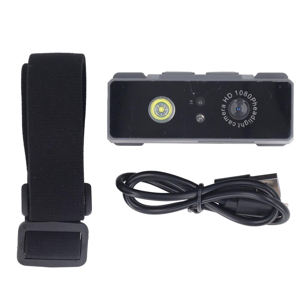 Head Mounted Sports Camera HD 1080P 5?10m Lighting Range 1800mah Battery Headband Camera