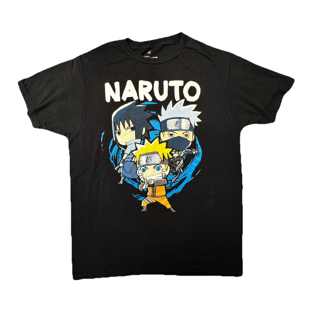 Naruto Anime Graphic T Shirt Mens Medium Black Manga Streetwear Tee. -533 Unisex T-Shirt XXXXL