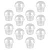 20Pcs Transparent Dessert with Sturdy Lids for Kitchen Use