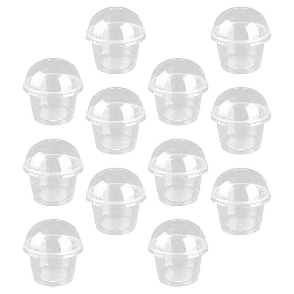 20Pcs Transparent Dessert with Sturdy Lids for Kitchen Use