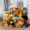 One Piece Adventure Flannel Blanket-Soft and Suitable for Sofas,Beds,Offices,Travel,All Seasons,Great Gift for Holidays and Birthdays.