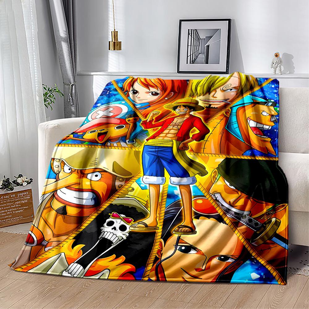 One Piece Adventure Flannel Blanket-Soft and Suitable for Sofas,Beds,Offices,Travel,All Seasons,Great Gift for Holidays and Birthdays.