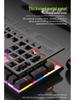 104-Key Blue/Red Switch Mechanical Keyboard with Mixed Lighting for Gaming and Office Use