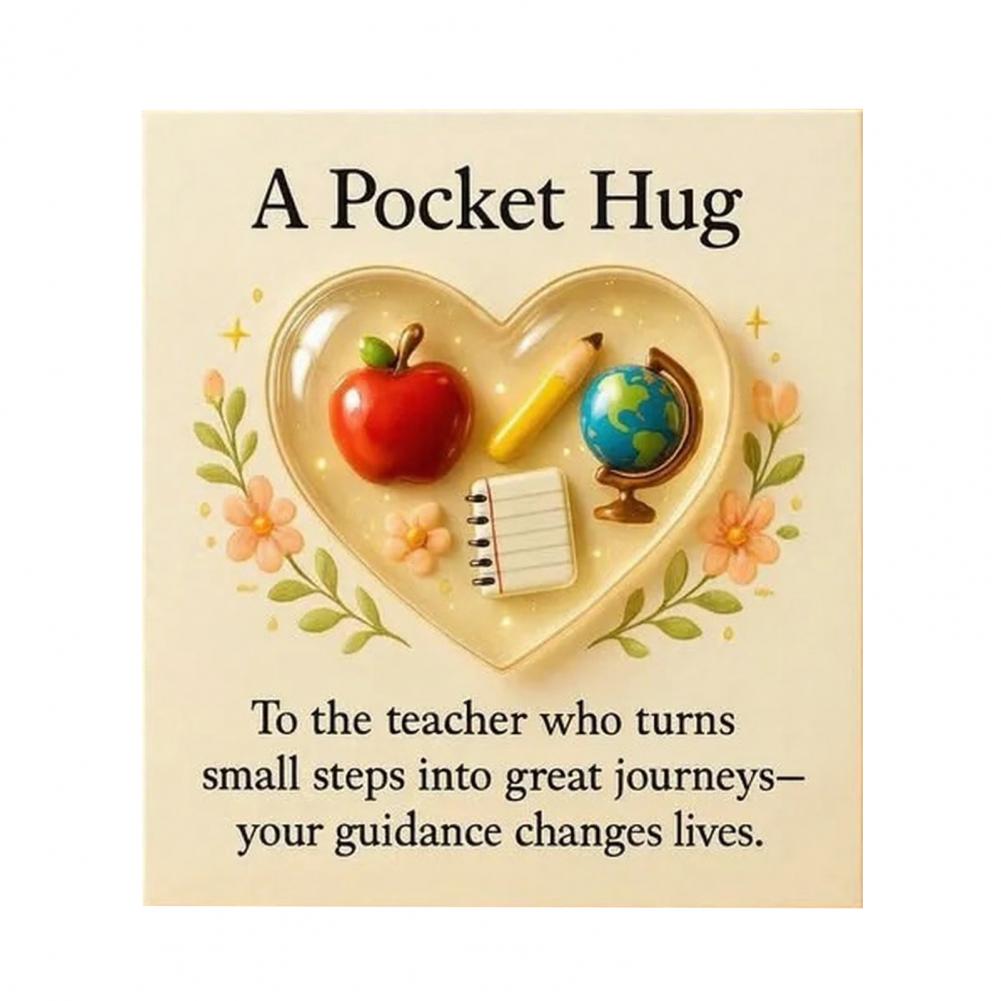 

Portable Pocket Hug Mini Teacher Token Teacher Pocket Hug Token Gift Love Heart Shape Appreciation Keepsake Thank You Pocket Hug