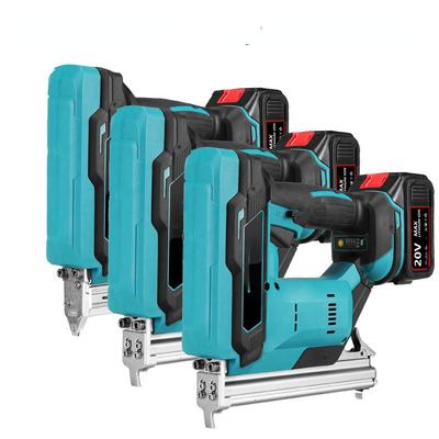Brushless Cordless Electric Nail Gun Straight U Staples Stapler Rechargeable Portable Wood Working Tools Nailer