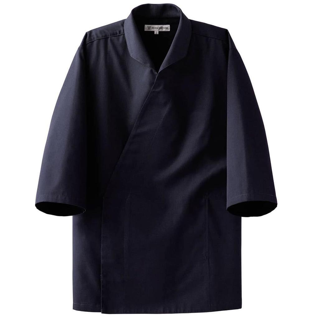 Seven Uniform EA3080-1 Coat/3/4 Sleeves Navy, Size S