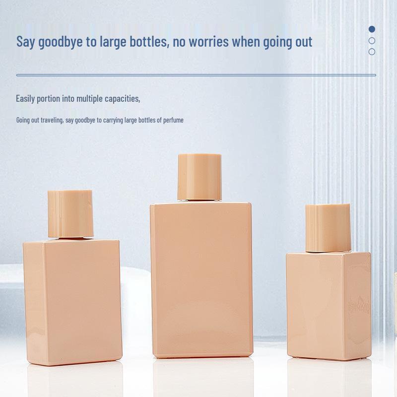 High-Quality Bayonet Glass Perfume Bottle with Thickened Design and Press Spray