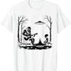 Bigfoot Guitar Tee Campfire Alien UFO Camping Sasquatch T-Shirt Funny Casual Graphic T Shirts Camiseta Streetwear Harajuku