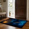 Lord Shiva Hindu God Buddha Floor Mat Soft Flannel Absorbent Mat Non-Slip Rug Home Bedroom Bathroom