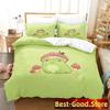 Top Cartoon Cottagecore Frog Mushroom 3D Bedding Set Duvet Cover Quilt Cover Pillowcase Comforter king Queen Size Boys Adult