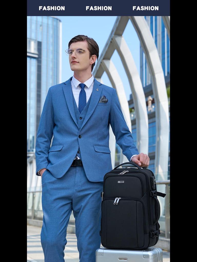 Herren High-End Wasserdicht Multifunktionaler Business-Rucksack mit großem Fassungsvermögen und Diebstahlschutz