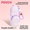 Canvas Double Layer Pencil Case For Students With Large Capacity Portable Storage Bag For School Supplies