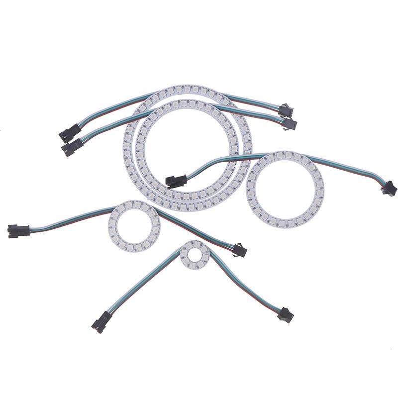 Ws2812B Addressable Led Pixel Ring 8/16/24/35/45Leds Ws2812 Rgb Led Diode Ring Color Ic Built-In Led