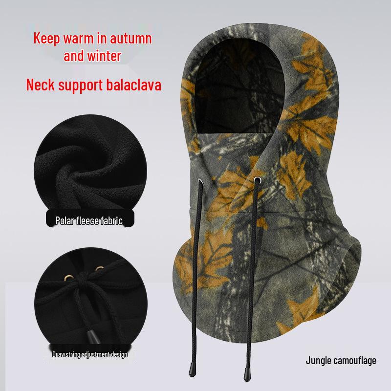 Adjustable Winter Fleece Ski Mask & Neck Warmer Pullover Hat