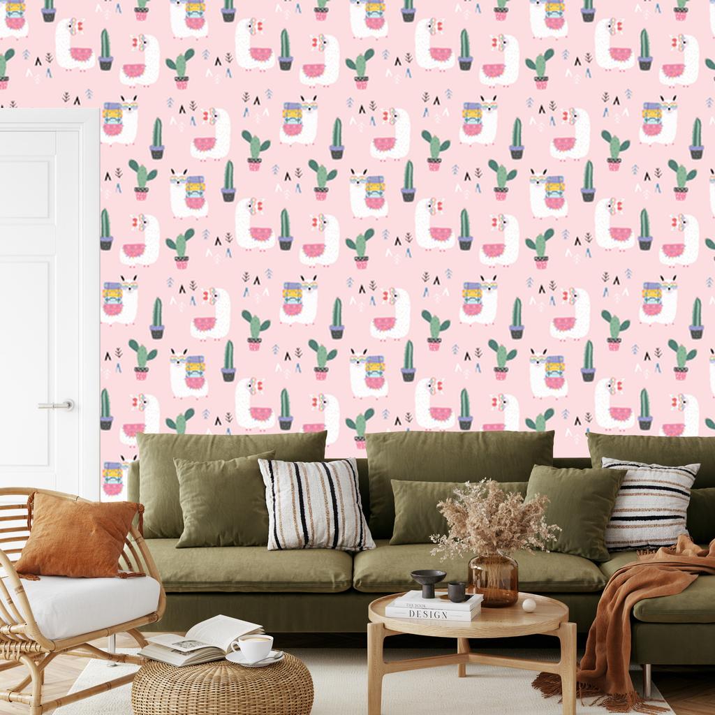 Lamy wallpaper with colorful patterns for living room and bedroom 50x1000