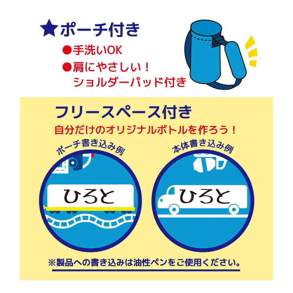 Thermos Vacuum Insulated Straw Bottle, 400ml, Blue Navy, for Cold Drinks Only, FHL-402F BL-N