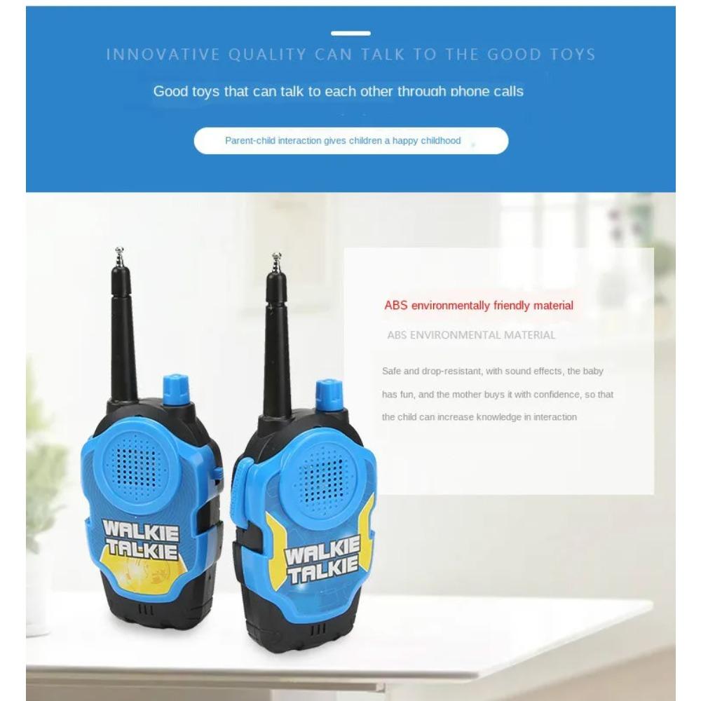 2PCS 50M Wireless Walkie Talkies Mini Portable Handheld Two-Way Radio Kids Toy Outdoor Interphone Parent-child Interactive Toys
