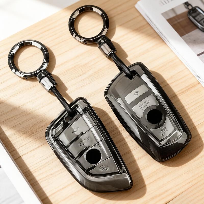 Transparent Black Tpu For Bmw F30 F20 F10 F18 F22 F01 X3 X4 F06 F02 M3 M5 Remote Car Key Case Cover Holder Protector Accessories