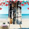 Sports Car Coastal Road Scene Beach Towel Quick-drying for Travel Outdoor Sports Jogging Beach and Swimming