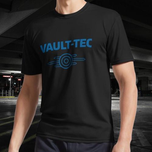 Vault-Tec Logo [clean blue] Active T-Shirt Funny Size S to 5XL