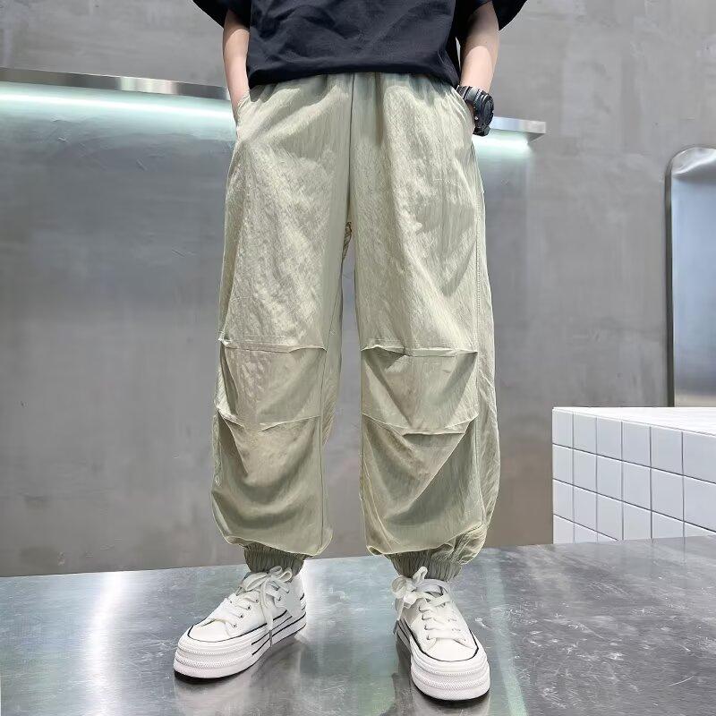 Boys' Pants Spring and Autumn Style Children's Cargo Pants 2025 New Autumn Casual Pants Boys' Autumn Long Pants Thin Style