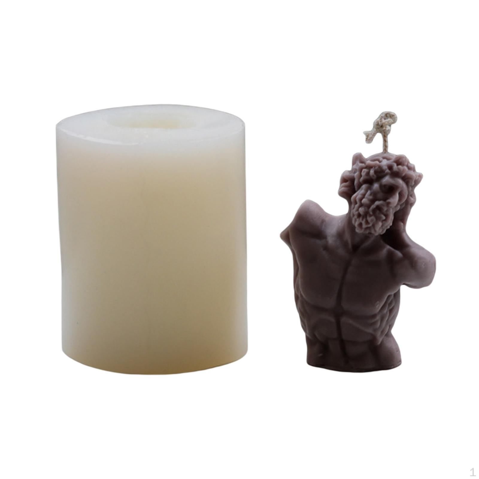 

Silicone Candle Head Sculpture Model Making Wax crafts Cake Soap Laocoon