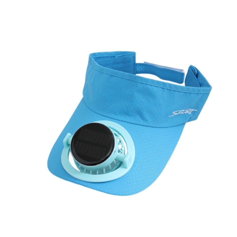 Elastic Solar Fan Hat Breathable Summer Fan Visor Cap Sunscreen Empty Top Hat Camping