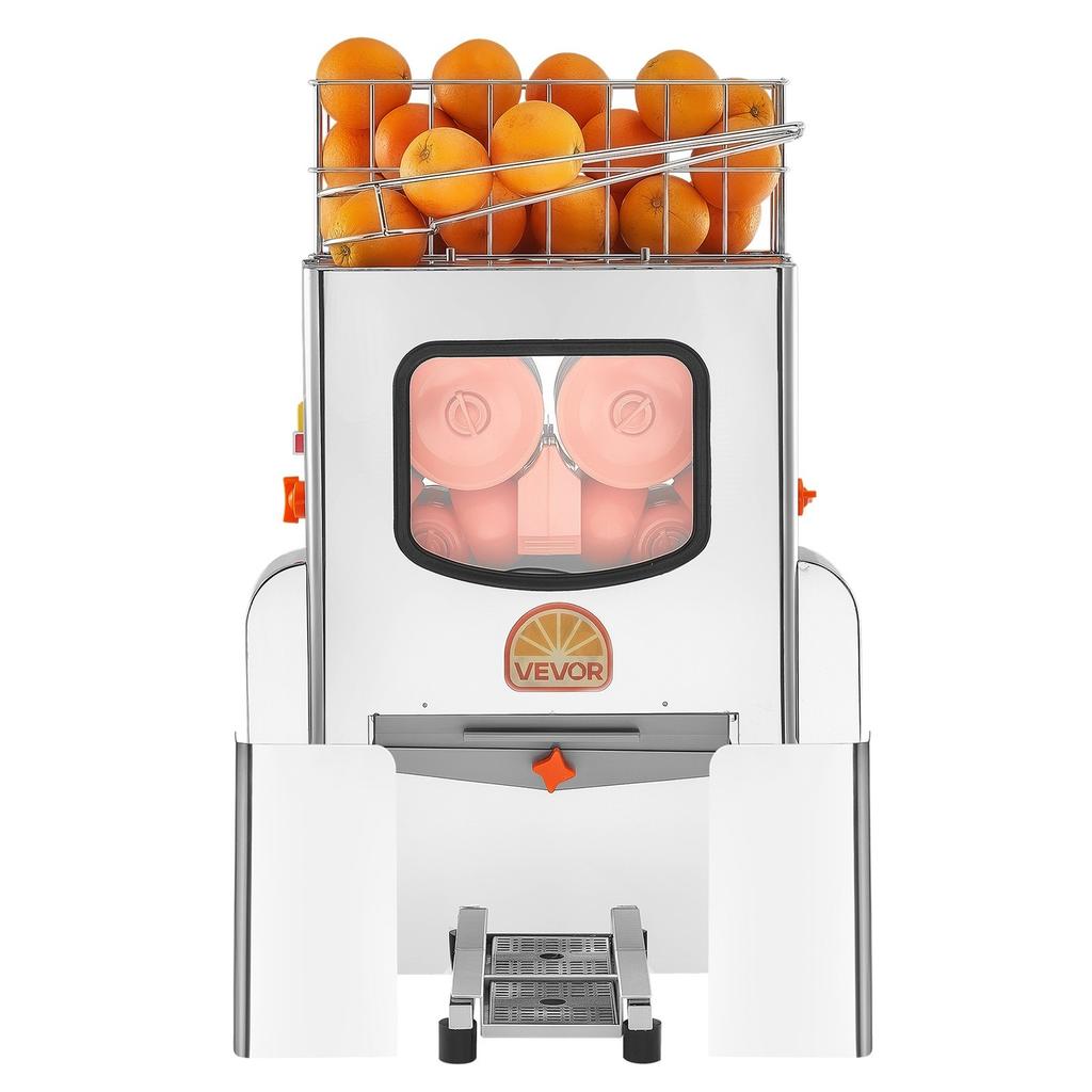 Commercial Orange Juicer Machine, 120W Electric Orange Juice Press, Stainless Steel Orange Squeezer for 20 per Minute, Lemon Citrus Pomegranates