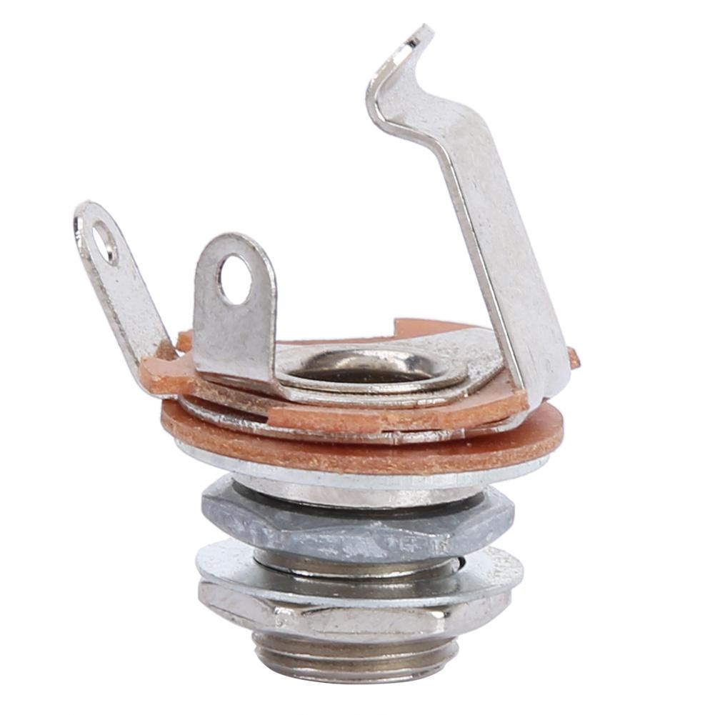 10Pcs 6.35mm Mono Input Jack Socket for Electric Guitars Basses Musical Instrument Accessories