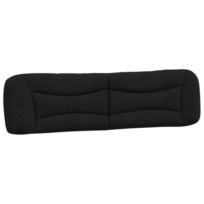 VidaXL Headboard Cushion, Reading Pillow with Zipper, Reading Cushion for Bed Bedroom, Black 200 374618