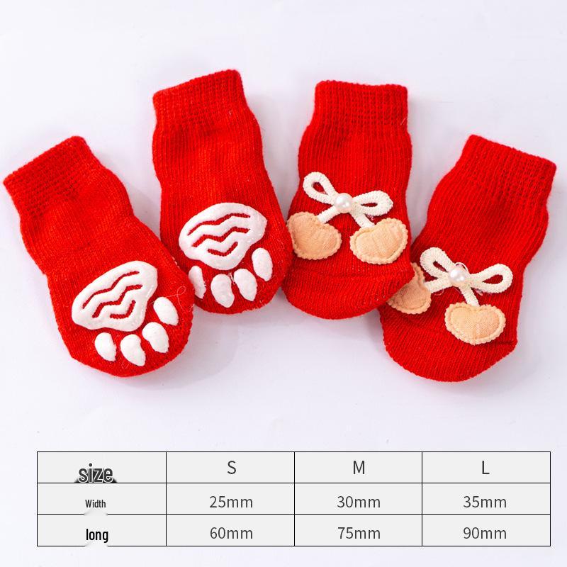 Ponožky pro psy a kočky Teddy proti poškrábání - Chrání před nečistotami a škrábanci