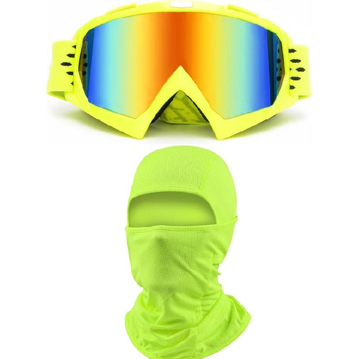 ATV Goggles With Balaclava Face Mask For Men Women And Youth, Dirt Bike Motorcycle Motocross Riding Ski Goggles