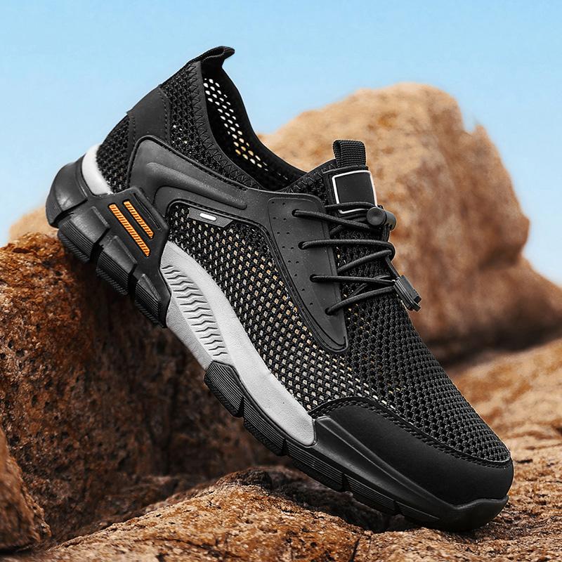 

Summer Outdoor Men Shoes High Quality Mesh Breathable Shoes Men Anti-slip Wearable Trendy Versatile Casual Training Sports Shoes 45