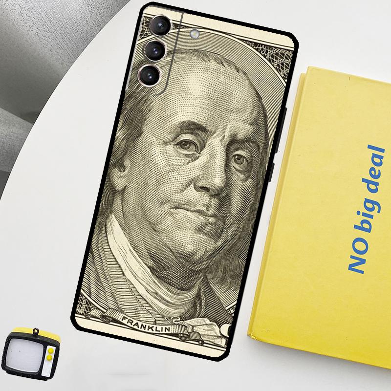 Pouzdro Benjamins Funda pro Samsung Galaxy S22 Ultra S23 FE S9 S10 Note 10 Plus Note 20 Ultra S20 S21 FE