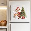 Self Adhesive Wall Stickers for Entryway Christmas Santa Claus/Snowman Static Glass Stickers, Removable Windows Clings, PVC Waterproof Durable Window