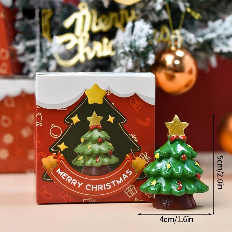 Micro Landscape Christmas Desktop Ornaments New Year Navidad Gifts Room Car Decoration Christmas Party Festival Supplies