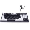 RGB Backlit Gaming Keyboard 87 Keys Compact Keyboard USB Wired Keyboard for PC Laptop Gamers Typist