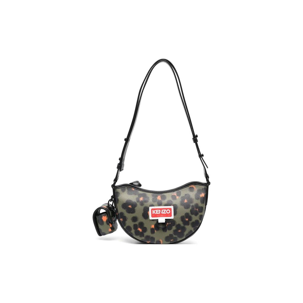New KENZO Leather With Polyurethane Crossbody Bag, Shoulder Bag Women's Green FD52SA705B0150