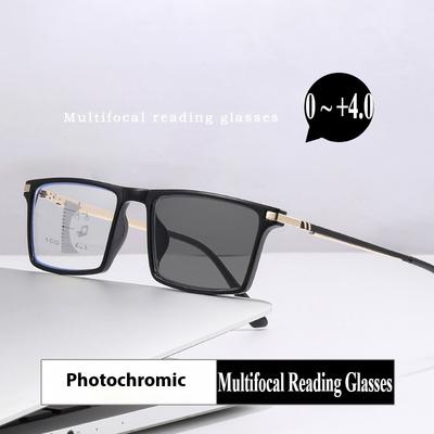 Fotochromatické brýle na presbyopii pro muže i ženy, progresivní multifokální, s vysokým rozlišením, na čtení +1.5 +2.5