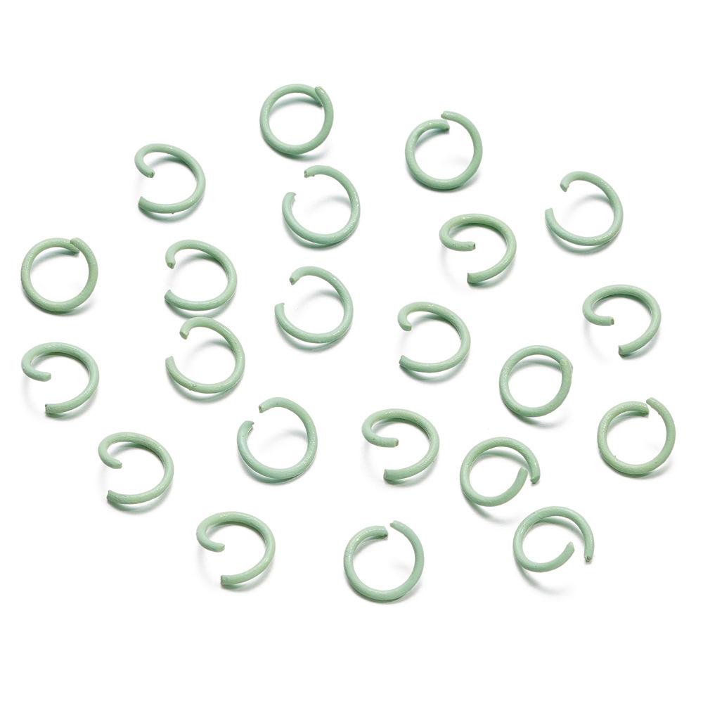 1.2 * 10Mm Open Ring, Colored Painted Iron Ring, Candy Color Connecting Ring, Handmade Diy Keychain Jewelry Ring.