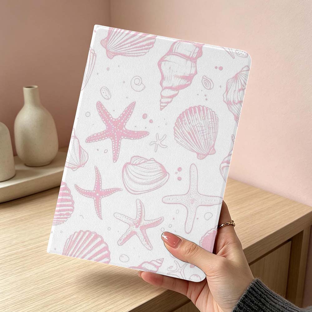 Rosa Seestern Schildkröte Muster Weich Für Xiaomi Redmi Mi Pad 8 7 6 5 4 2 SE K Pro Max Ultra Poco Pad Zoll Tablet Hülle
