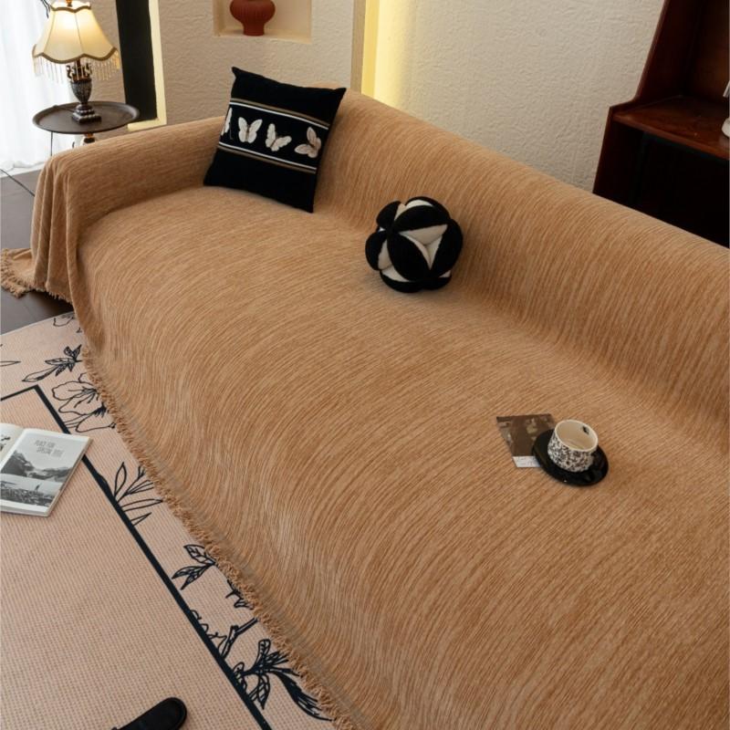 Cojines Decorativos Sofá Loveseat Covers Chenille Loveseat Pad Blanket Blankets Pad Four-season Camping Picnic Throw Monochrome Loveseat Shield
