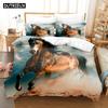 Set Biancheria da Letto 3D Il Cavallo Set Copripiumino con Federa Singolo Matrimoniale Queen King Biancheria da Letto