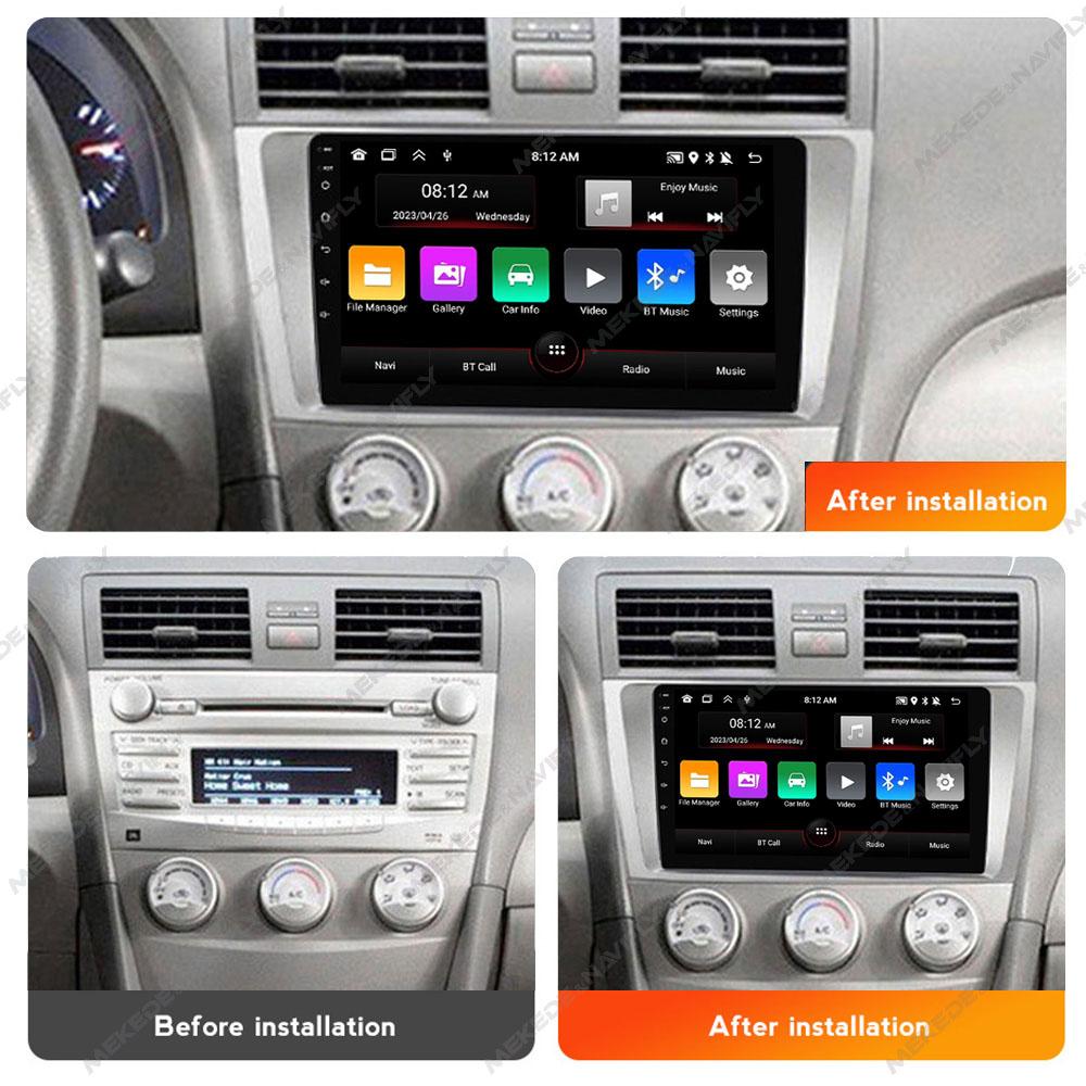 Navifly 2 Din Android auto radio multimedia player video pentru Toyota Camry 7 XV 40 50 2006-2011 unitate principală de navigație GPS Carplay