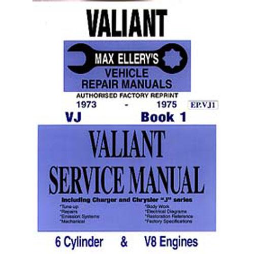 Valiant 1973-1975 VJ Series Service Manual (Book 1)
