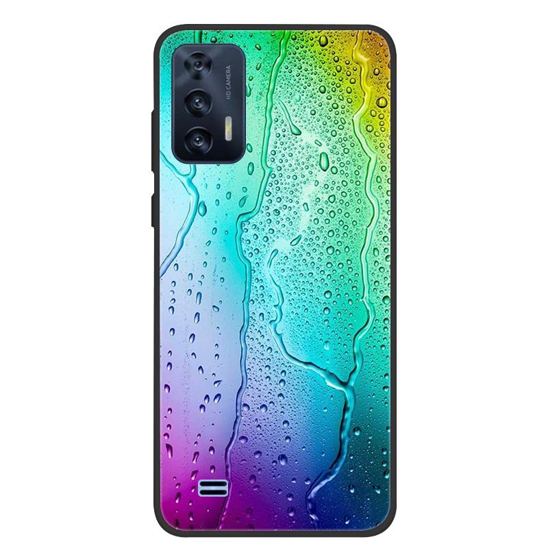 For OUKITEL C31 Case Butterfly Painted Soft Black Silicone Bumper Phone Cover for Oukitel C31 C 31 OukitelC31 Case Coque Fundas