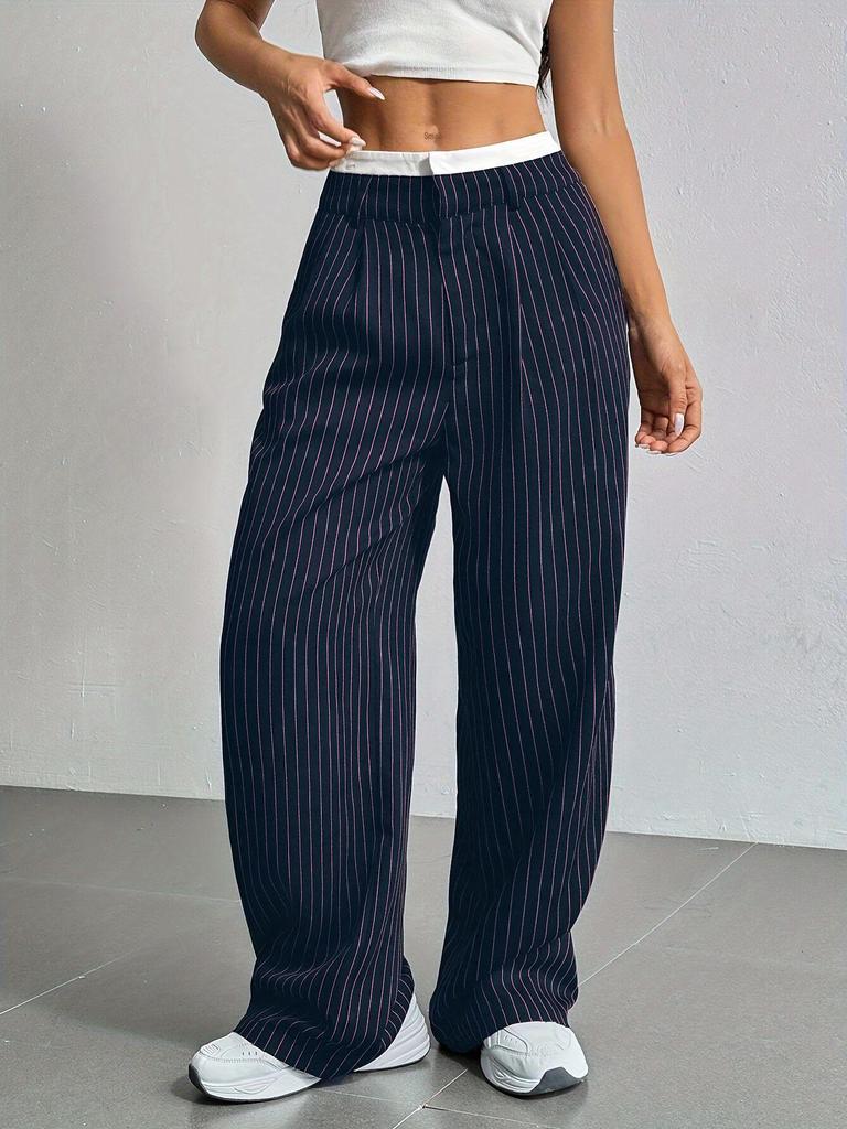 2025 Women's High-Waist Casual Loose Straight Trousers - Japanese & Korean Style for Spring/Summer