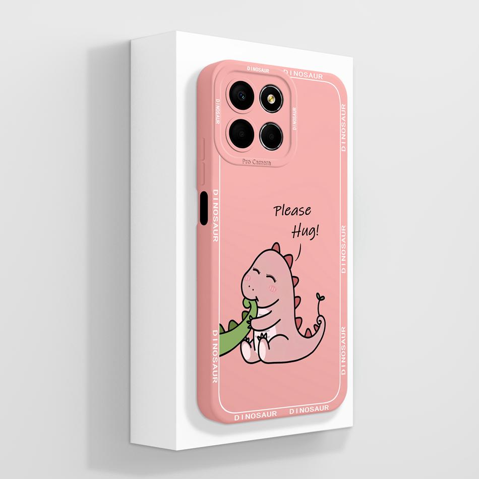 For Honor X8 X8A Case Creative Anime All Body Upgrade Soft Liquid Silicone Mobile Back Cover For Huawei Honor X 8 5G Protectors