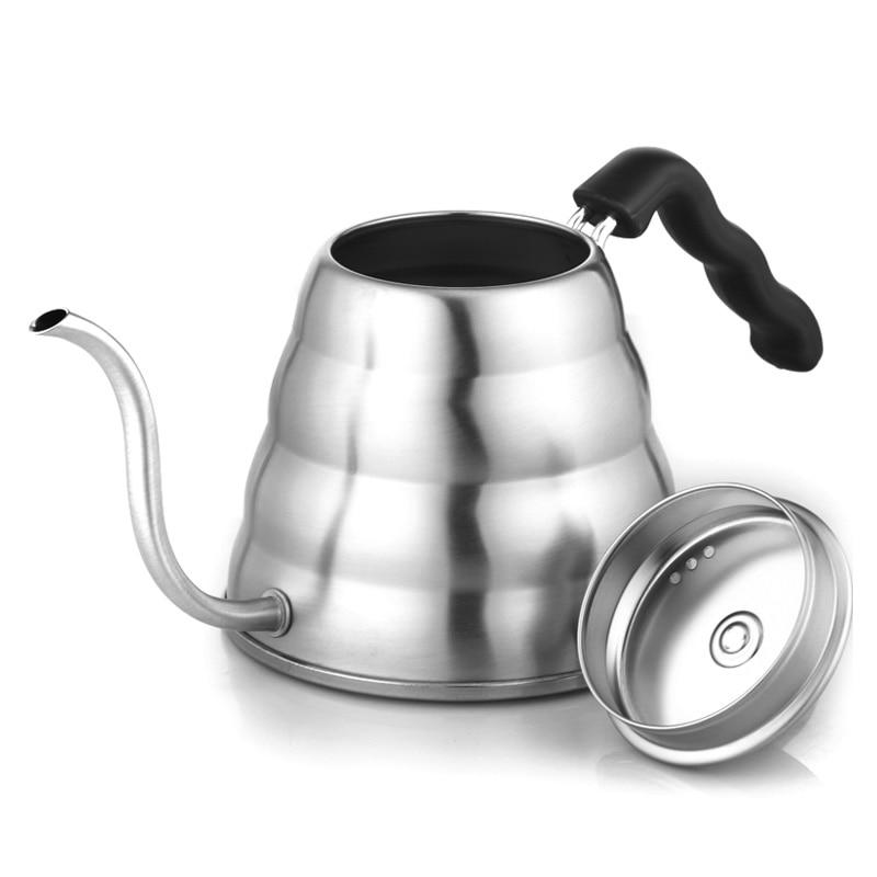 1L Stainless Steel Coffee Roaster Swan Drop Column Pillow Teapot Teapot Teapot Bottle Kitchen Kitchen Accessories | Coffee Pots