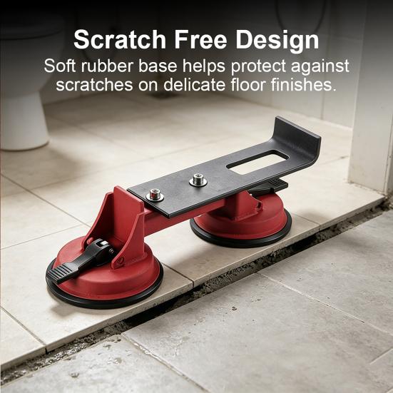 Floor Seam Puller with Anti-Slip Comfortable Grip for Safe Operation Powerful Double-Claw Suction Cup Tool Heavy Duty Floor Gap Fixer Tool for